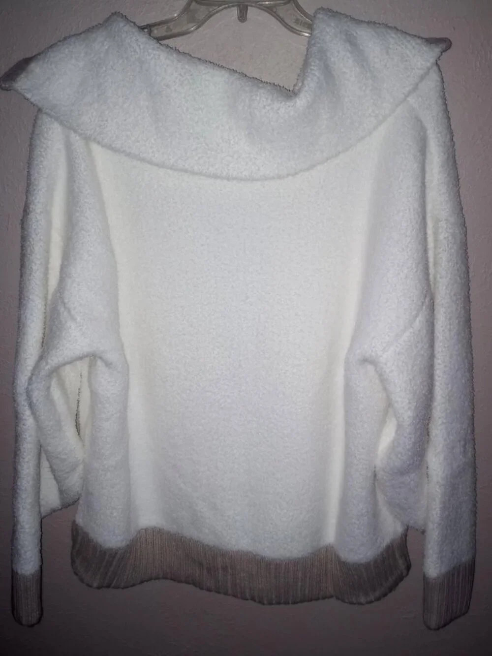 Kashwere Women's Plus Size XXL Cozy Cream Zip Sweater Jacket NWT